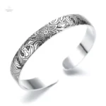 Bracelet en argent avec motif de Fleur de Lotus