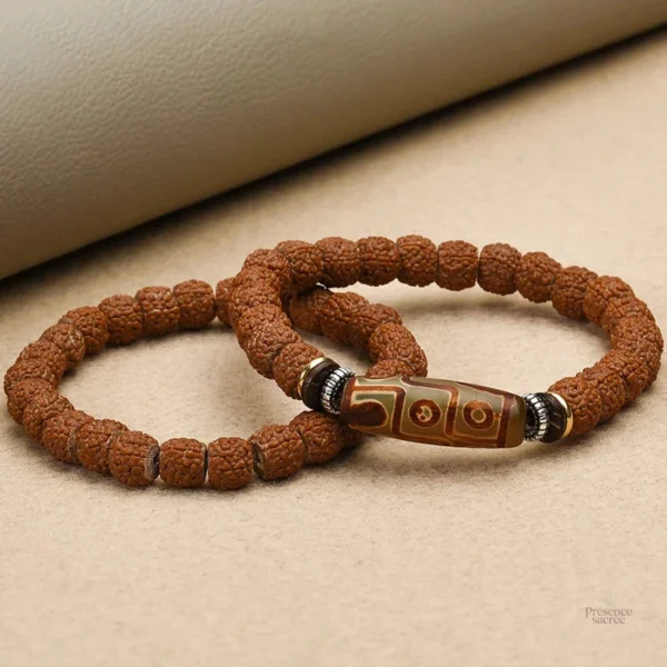 Bracelet bouddhiste en graines de Bodhi