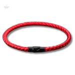 Bracelet homme rouge en tissu résistant et stylé