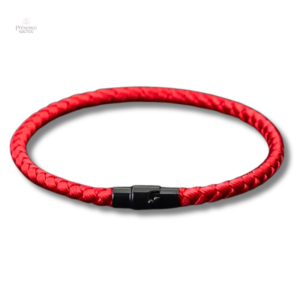 Bracelet homme rouge en tissu résistant et stylé