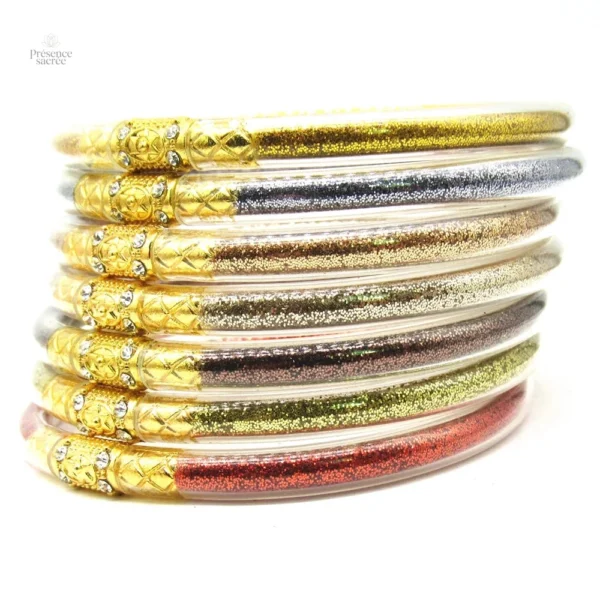 Lot de 7 bracelets, traditions bouddhistes
