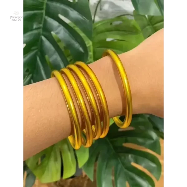 Bracelet jonc, 7 pièces pour la sérénité