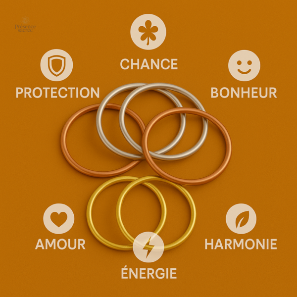 Bracelets en jonc pour une pratique bouddhiste