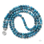 Bracelet Mala en pierres naturelles, Apatite apaisante et énergisante