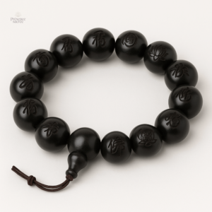 Bracelet Mala en ébène au design élégant