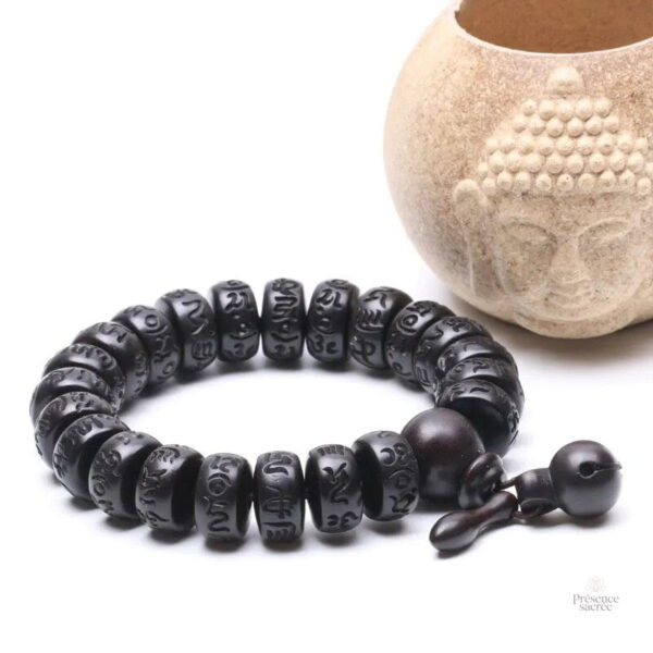 Bracelet Mala en bois naturel