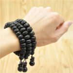 Perles gravées bracelet méditation