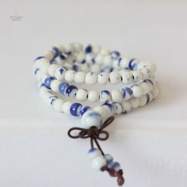 Bracelet Mala Tibétain Femme en perles naturelles