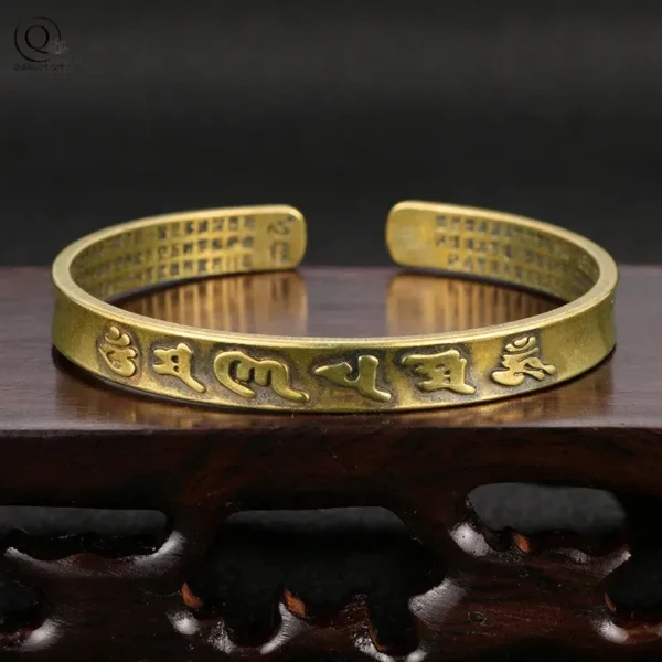 Bracelet Manchette en Cuivre Tibétain