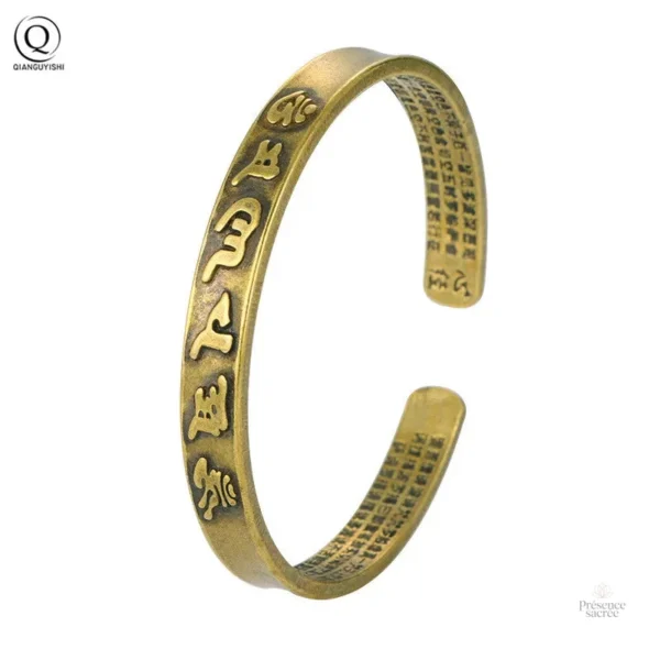 Bracelet Manchette Traditionnel en Cuivre