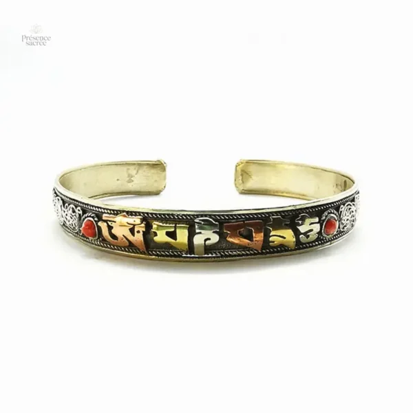 Bracelet Manchette Mantra, reflet de la culture tibétaine