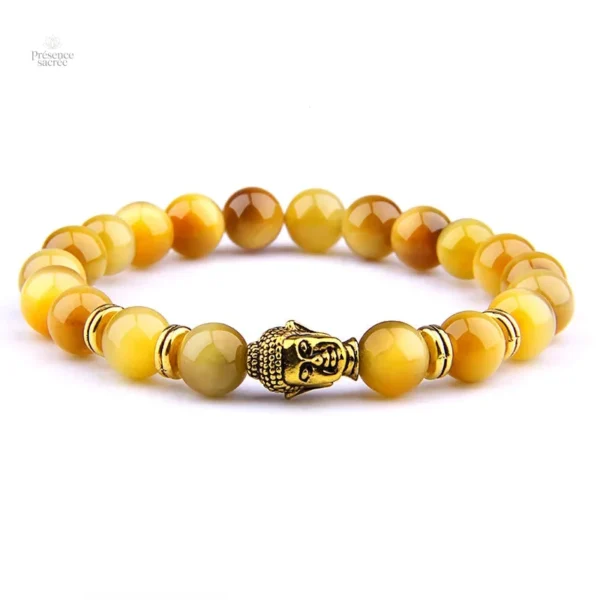 Accessoire zen : bracelet Oeil de Tigre pour méditation