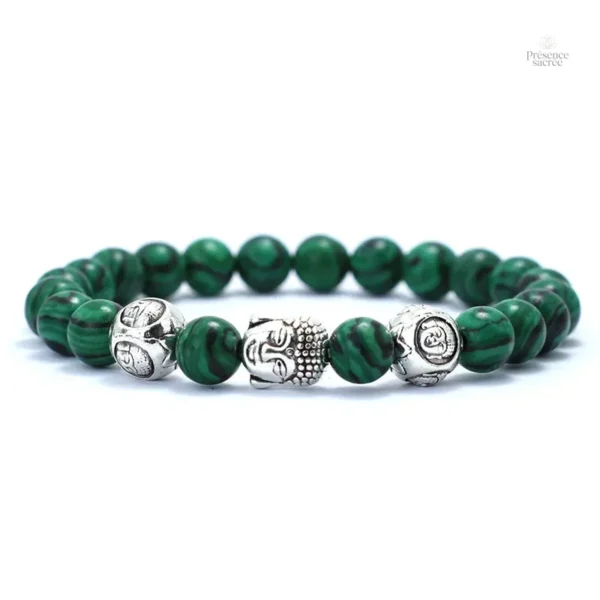 Bracelet spirituel en perles avec motif Bouddha