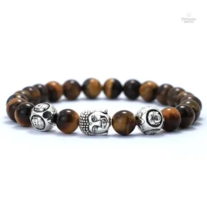 Accessoire zen perlé, inscription Om Mani Padme Hum