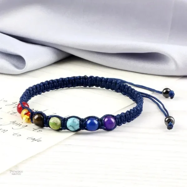 Bijou de bien-être 7 chakras en perles