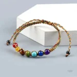 Accessoire de bien-être avec perles 7 chakras