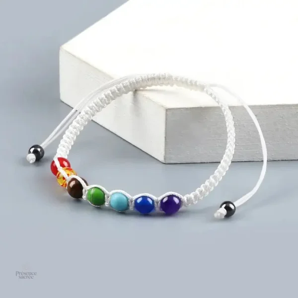 Bracelet de perles pour méditation chakras