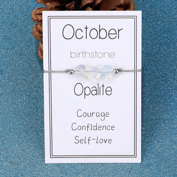 Élégant bracelet de pierres de naissance pour toute occasion