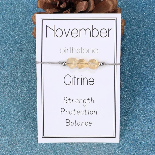 Bracelet en pierres, style naturel et significatif