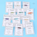 Bracelet en pierres naturelles pour chaque mois de naissance
