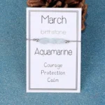 Bracelet personnalisé avec pierres de naissance naturelles