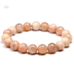Bracelet en Pierre de Soleil, reflet doré