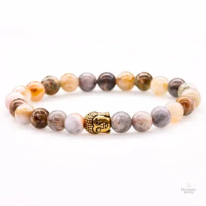 Accessoire spirituel : bracelet Bouddha en pierre naturelle