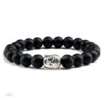 Bracelet Bouddha en Pierre de Lave Volcanique