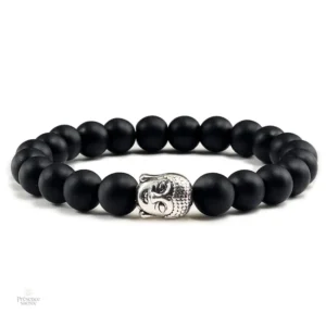 Bracelet Bouddha en Pierre de Lave Volcanique