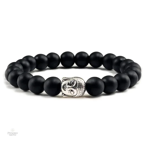 Bracelet Bouddha en Pierre de Lave Volcanique