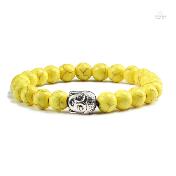 Accessoire zen Tête de Bouddha en lave