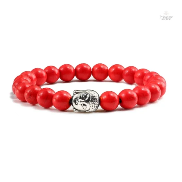 Bijoux Bouddha en pierre de lave pour méditation