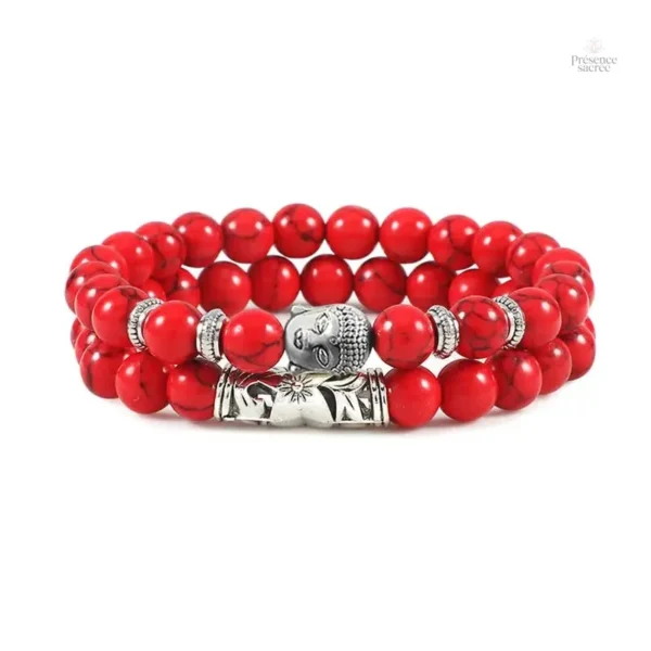 Bijou méditatif : bracelet tête de Bouddha