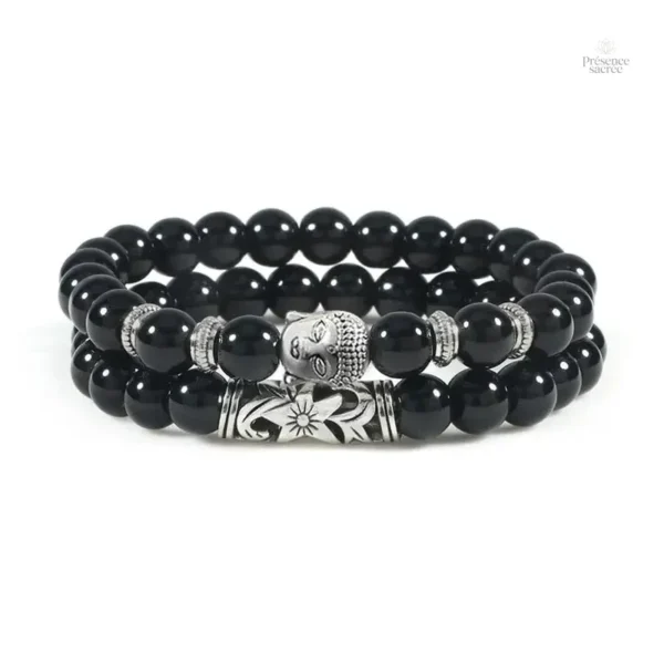 Bracelet unique avec tête de Bouddha