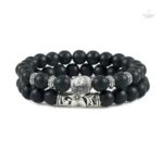 Bracelet Bouddha avec tête de Bouddha et perles de pierre - vue 5