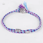 Bracelet Bouddha tissé avec motif de tête de Bouddha