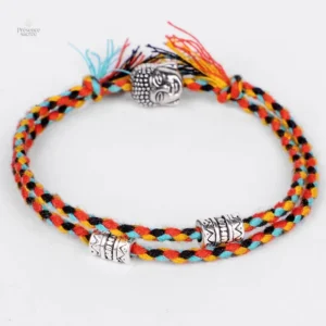Bracelet tissé Bouddha, design spirituel et élégant