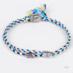 Bracelet tissé avec symbole Bouddha pour bien-être