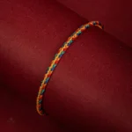 Bracelet tibétain fait main avec design tressé