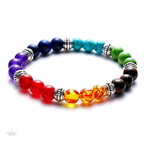 Accessoire de méditation tibétain aux sept chakras