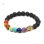 Bracelet spirituel avec pierres représentant les chakras