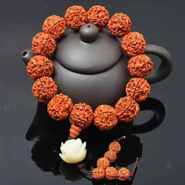 Bracelet unisexe en Graine de Bodhi, design traditionnel
