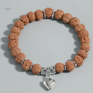 Bracelet Tibétain Graine de Bodhi Cœur Femme
