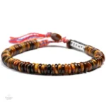 Bracelet Tibétain avec Mantra et Oeil de Tigre