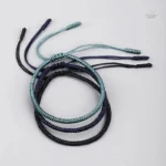 Bracelet en onyx noir, inspiration tibétaine unique