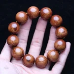Accessoire de mode masculin en perles de bois tibétain