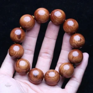 Accessoire de mode masculin en perles de bois tibétain