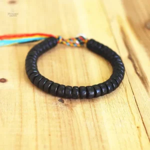 Bracelet Porte Bonheur en fil tressé, style tibétain