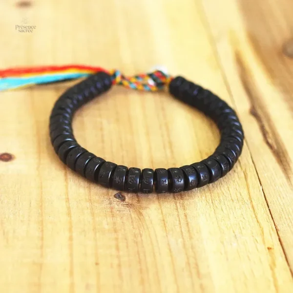 Bracelet Porte Bonheur en fil tressé, style tibétain