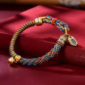 Bracelet Tibetain Tressé “Manjusri”